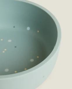 Mealtime*ZARA Home Dots Silicone Bowl Green