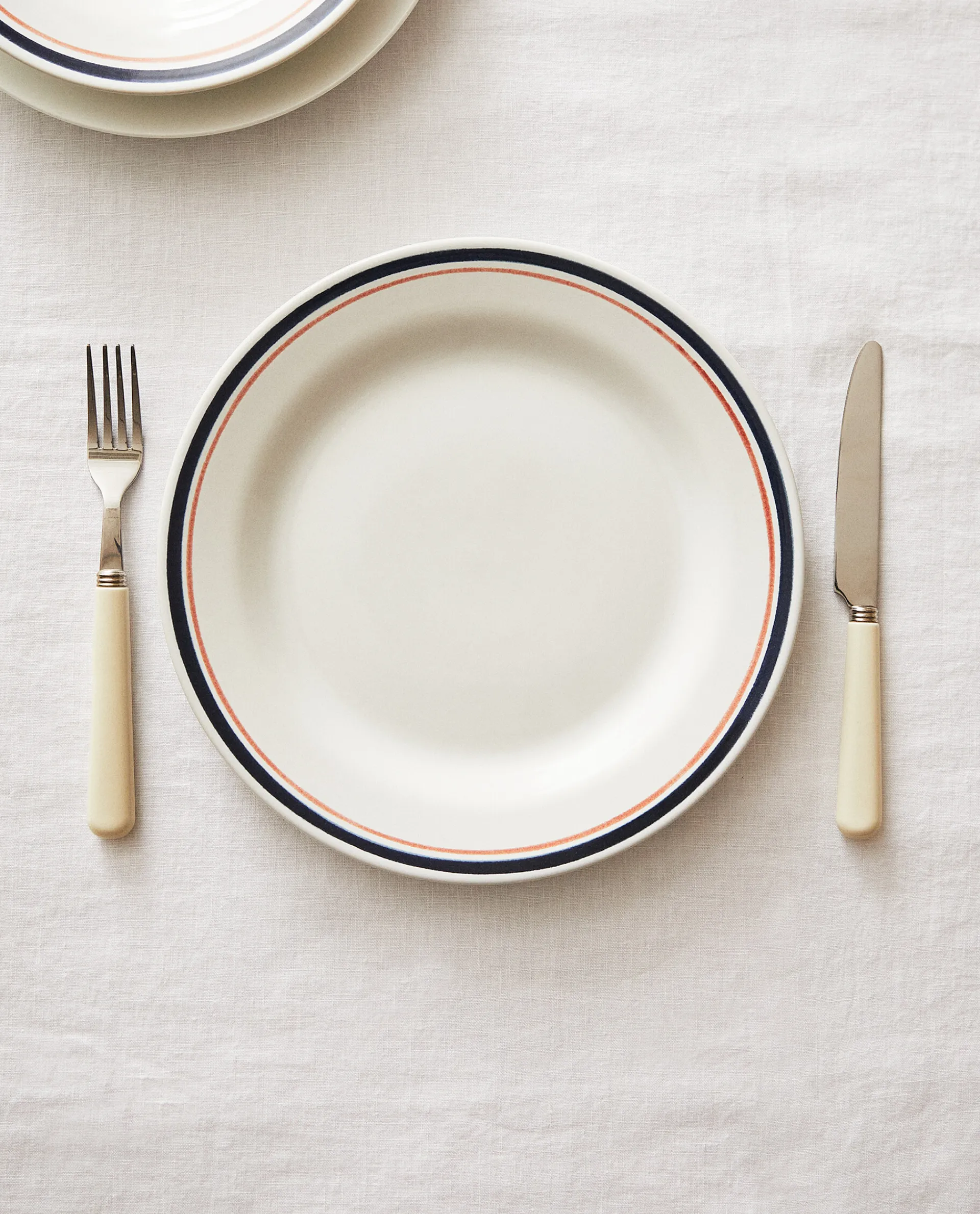 Dinner Plates*ZARA Home Double Rim Dinner Plate Blue