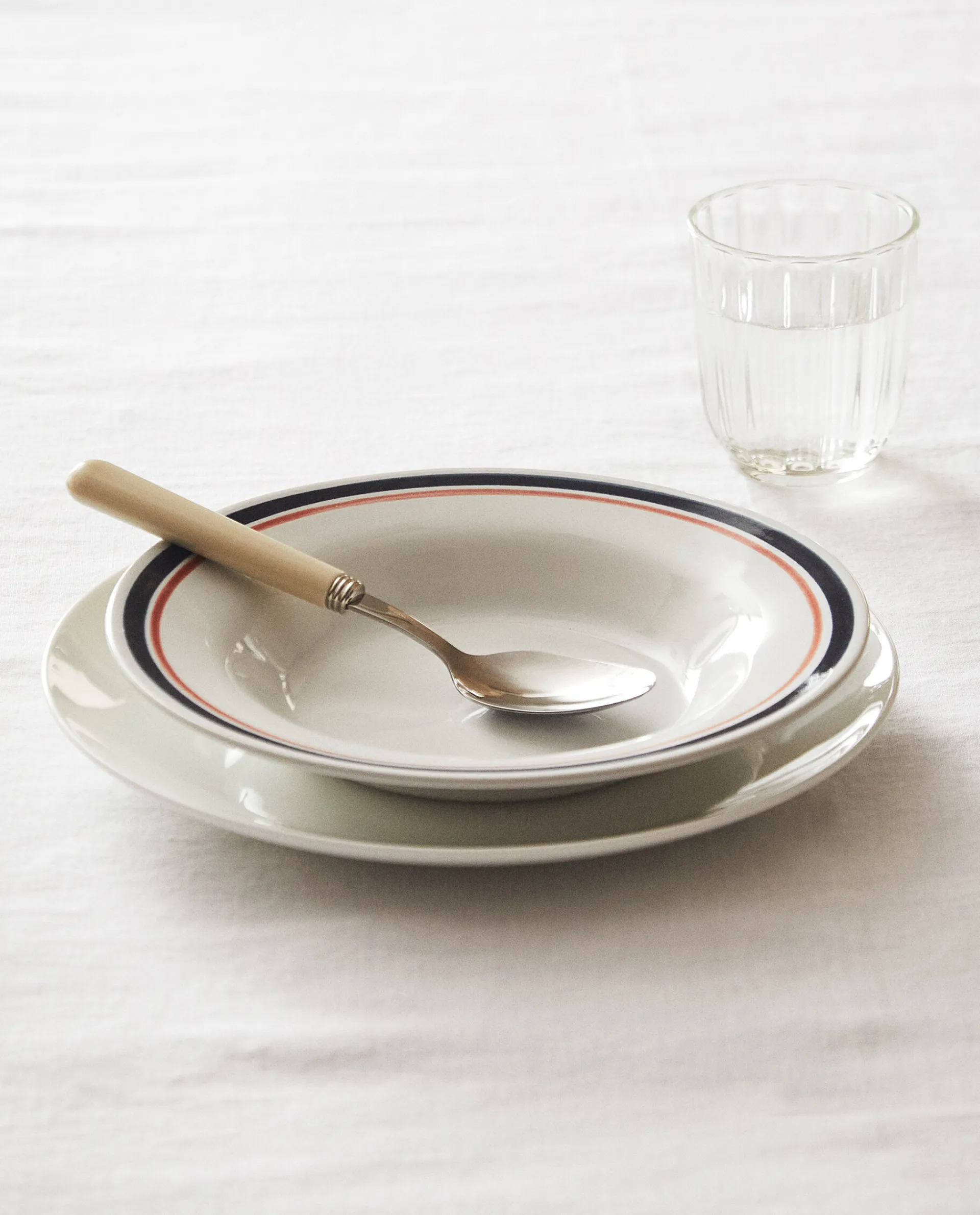 Soup Plates*ZARA Home Double Rim Soup Plate Blue