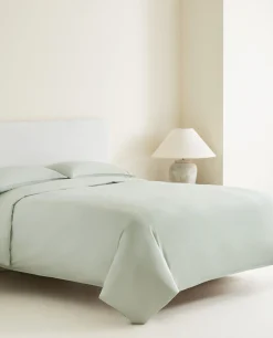 Duvet Covers*ZARA Home Double Topstitched Duvet Cover Green