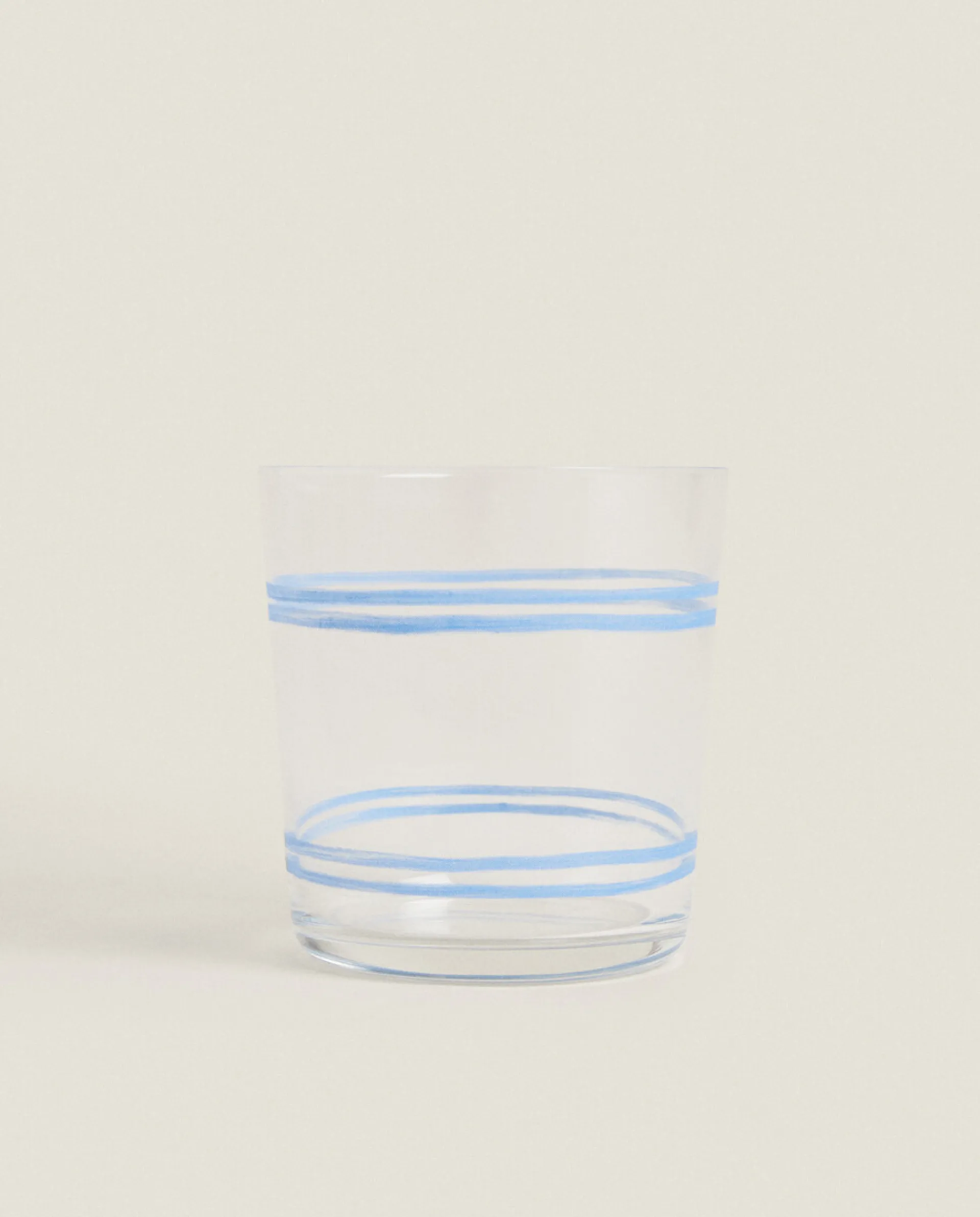 Tumblers*ZARA Home Dragonfly Print Glass Tumbler Blue