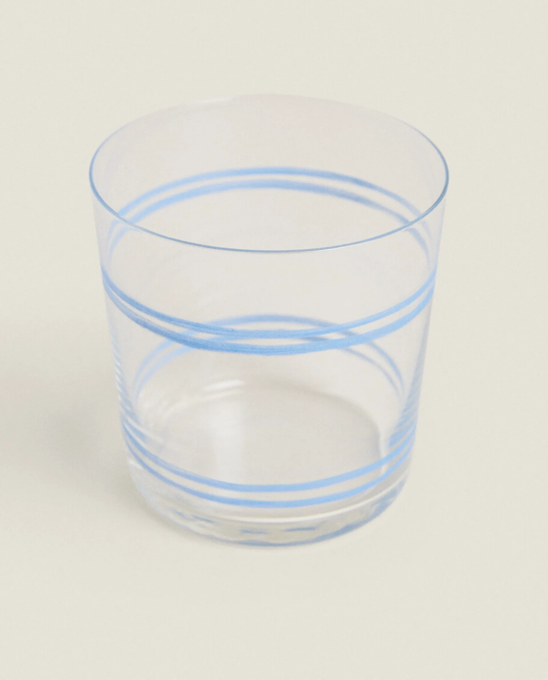 Tumblers*ZARA Home Dragonfly Print Glass Tumbler Blue