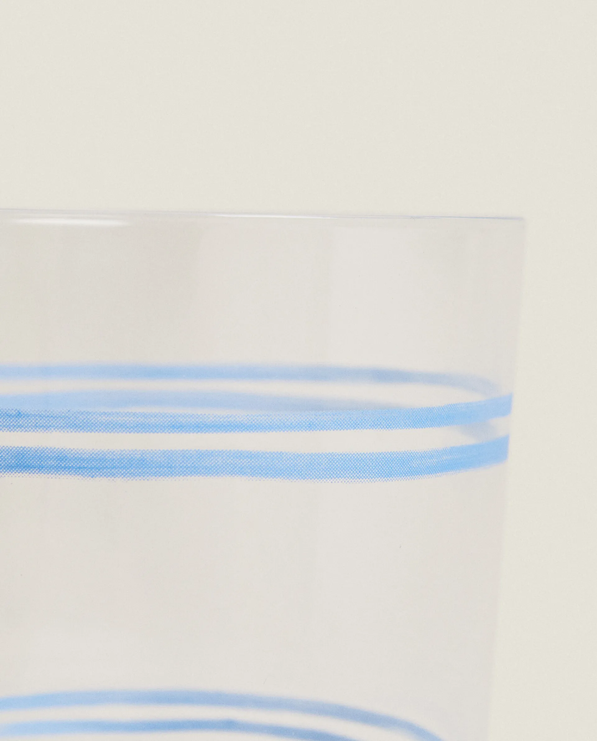 Tumblers*ZARA Home Dragonfly Print Glass Tumbler Blue