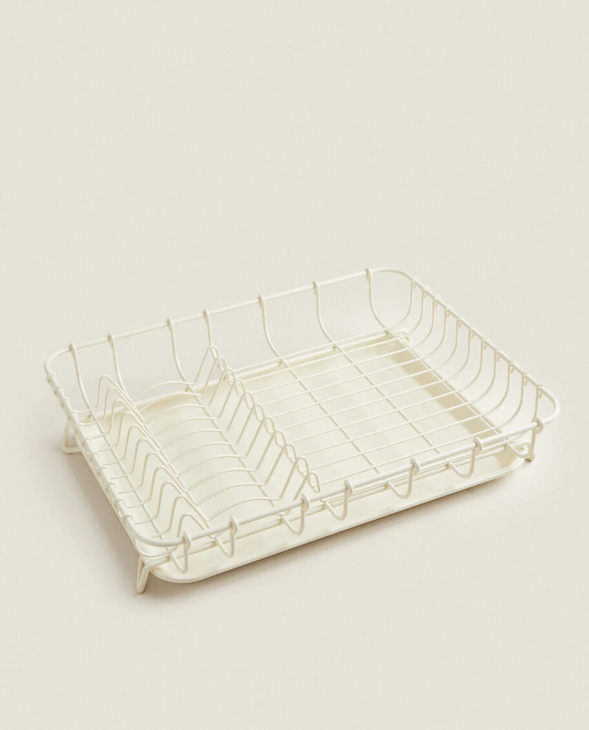 Cleaning*ZARA Home Draining Rack With Tray Cream