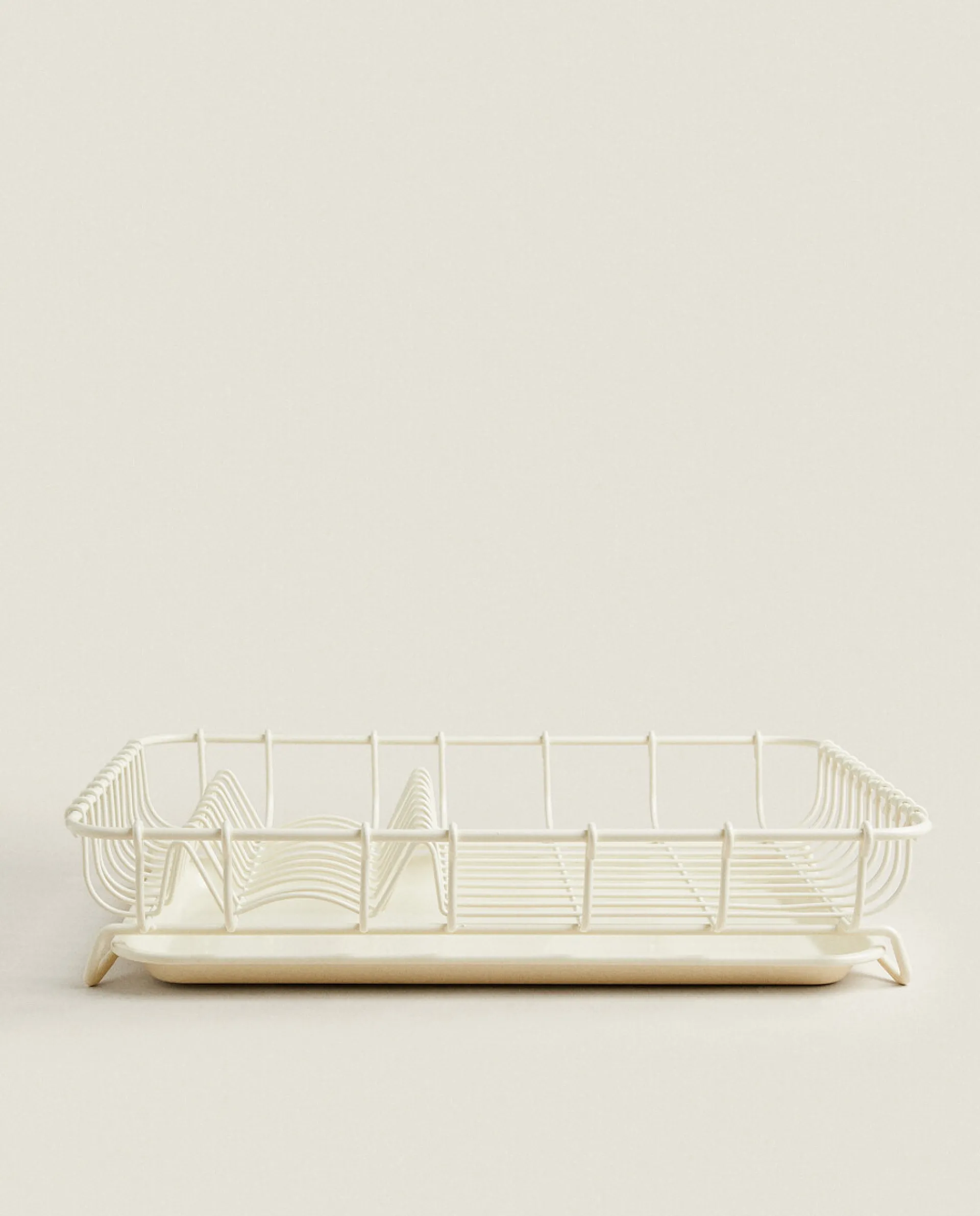 Cleaning*ZARA Home Draining Rack With Tray Cream