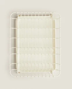 Cleaning*ZARA Home Draining Rack With Tray Cream