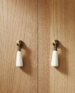 Door Knobs*ZARA Home Droplet Door Knob (Pack Of 2) White
