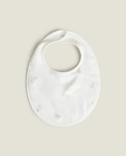 Mealtime*ZARA Home Duck Muslin Bib White