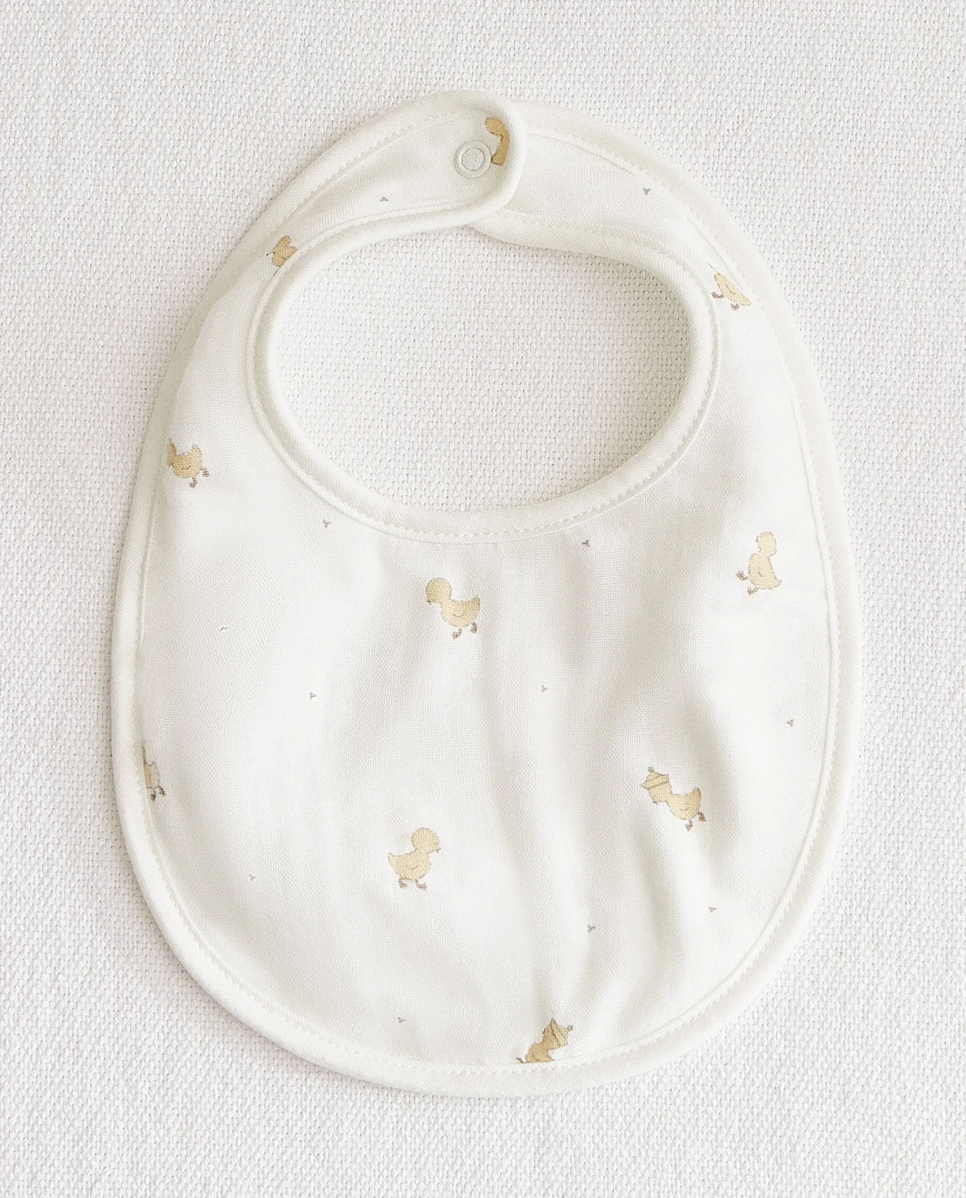 Mealtime*ZARA Home Duck Muslin Bib White