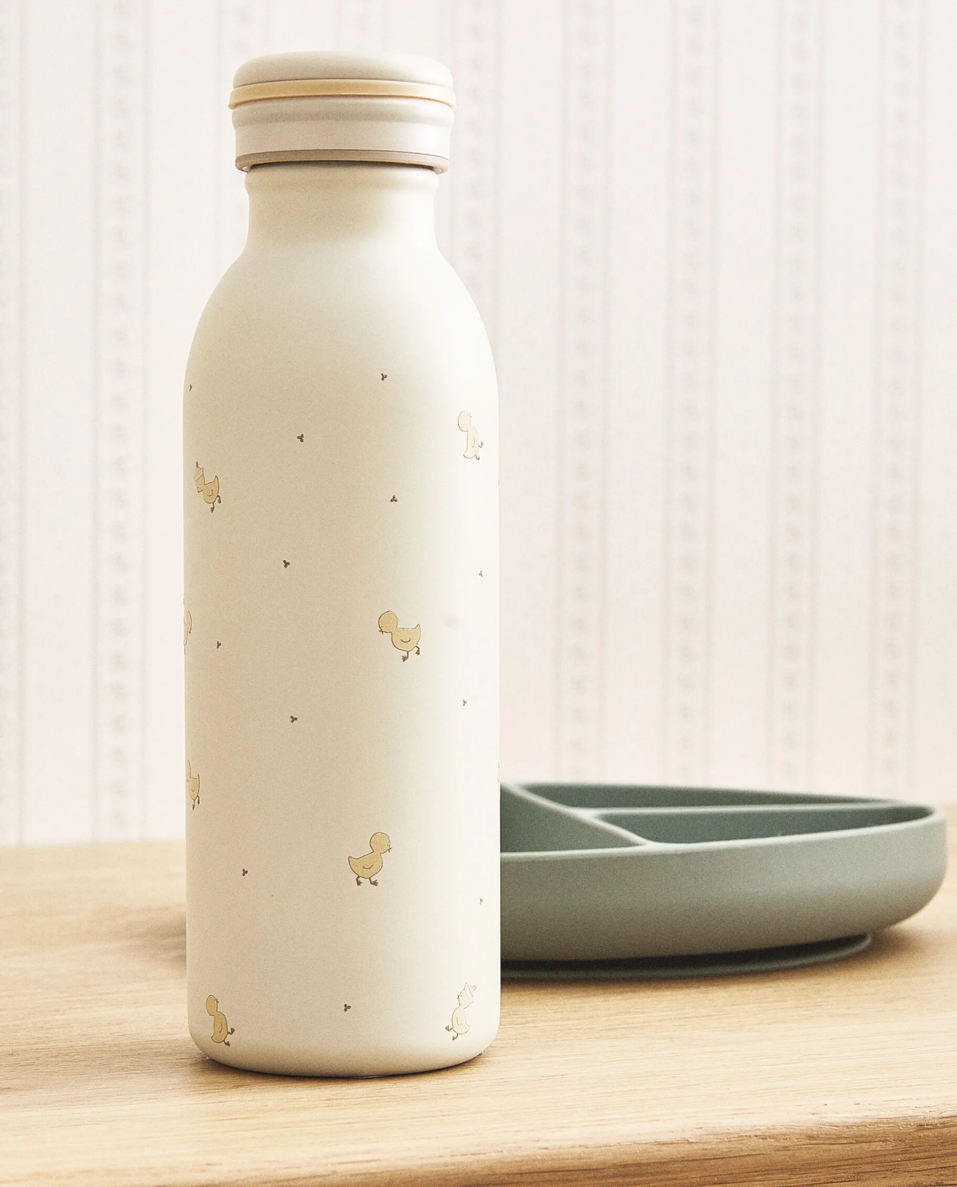 Mealtime*ZARA Home Duckling Bottle With Stopper Cream