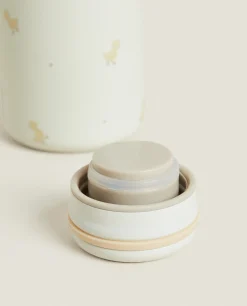 Mealtime*ZARA Home Duckling Bottle With Stopper Cream