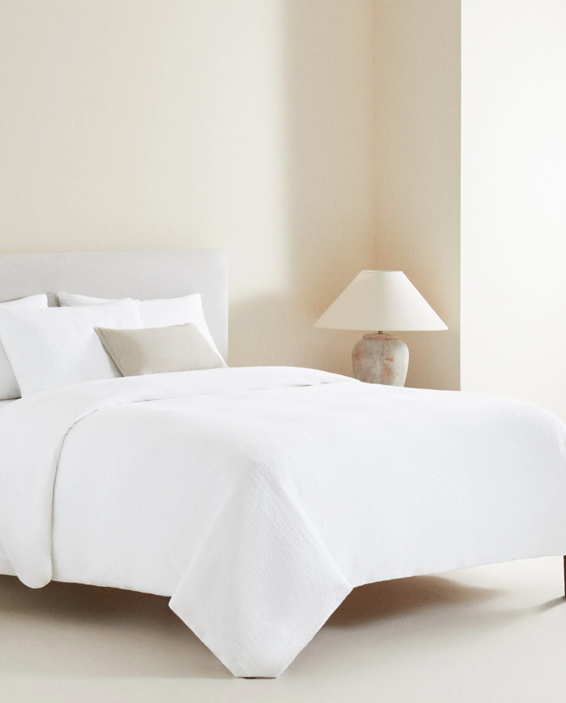 Duvet Covers*ZARA Home Duvet Cover With Raised Bedspread Effect White