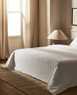 Duvet Covers*ZARA Home Duvet Cover With Raised Bedspread Effect White
