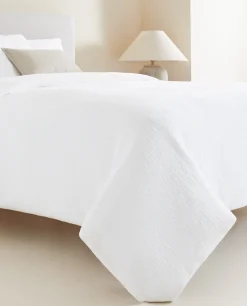 Duvet Covers*ZARA Home Duvet Cover With Raised Bedspread Effect White