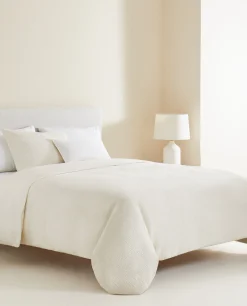 Duvet Covers*ZARA Home Duvet Cover With Raised Bedspread Effect Cream