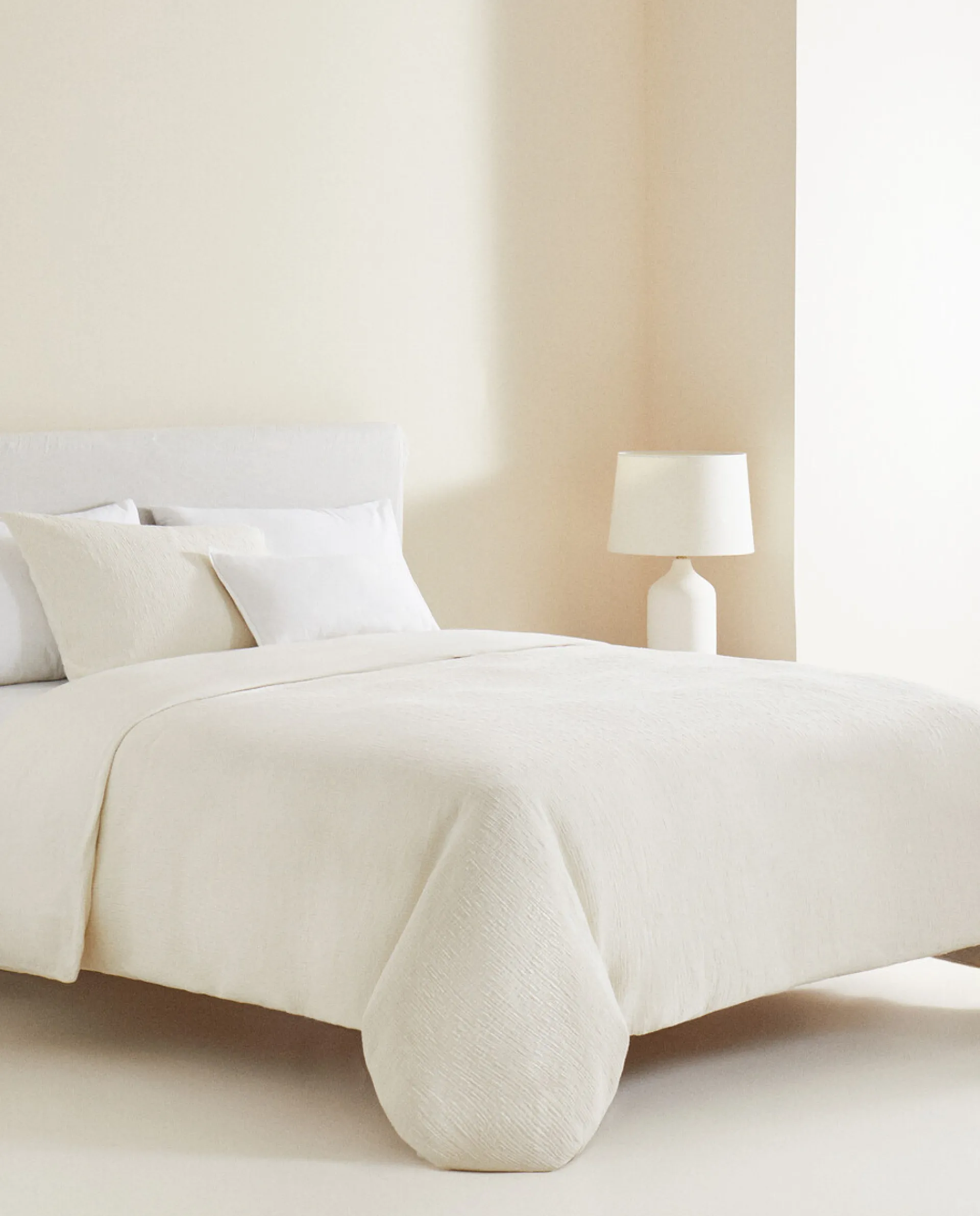 Duvet Covers*ZARA Home Duvet Cover With Raised Bedspread Effect Cream