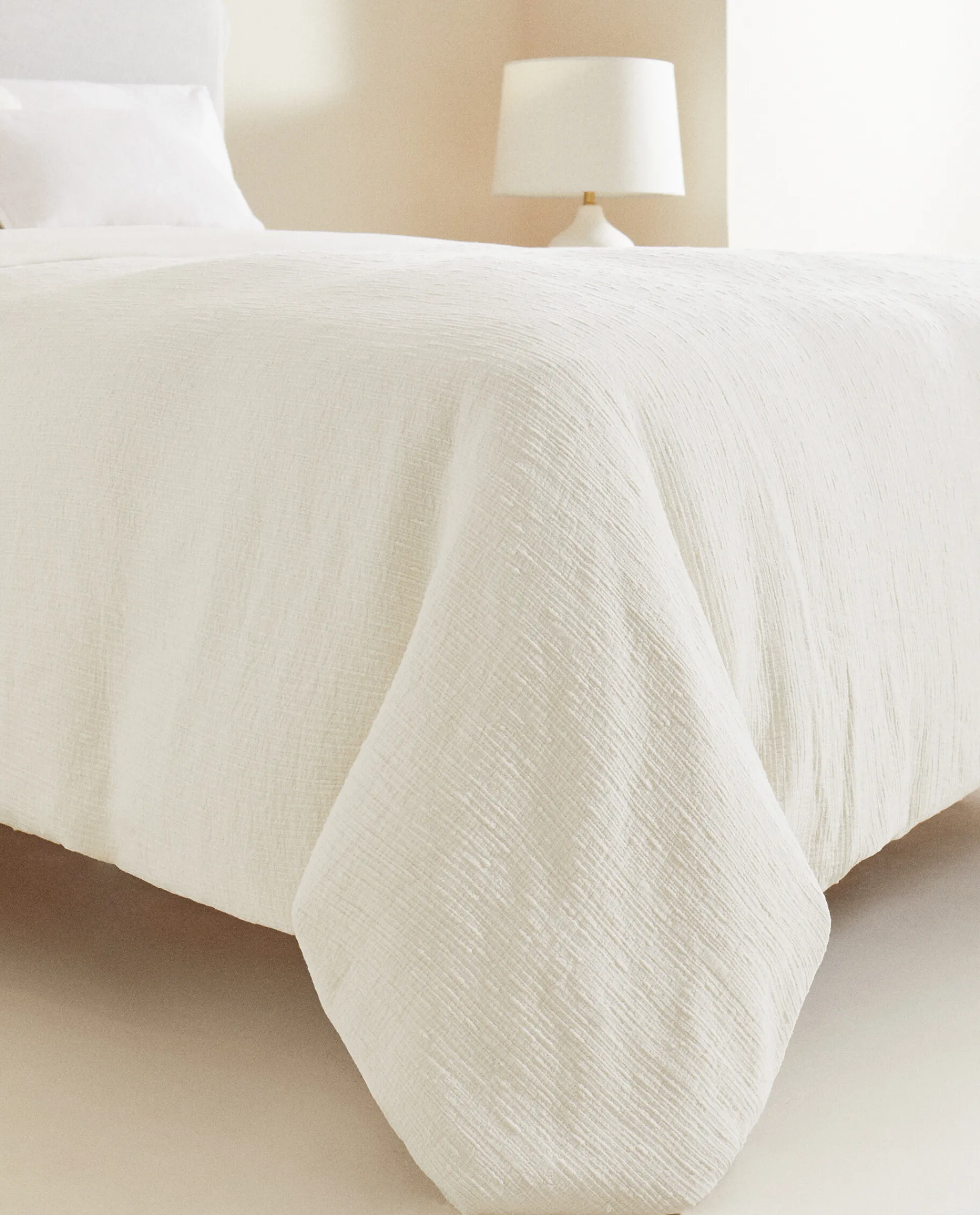 Duvet Covers*ZARA Home Duvet Cover With Raised Bedspread Effect Cream