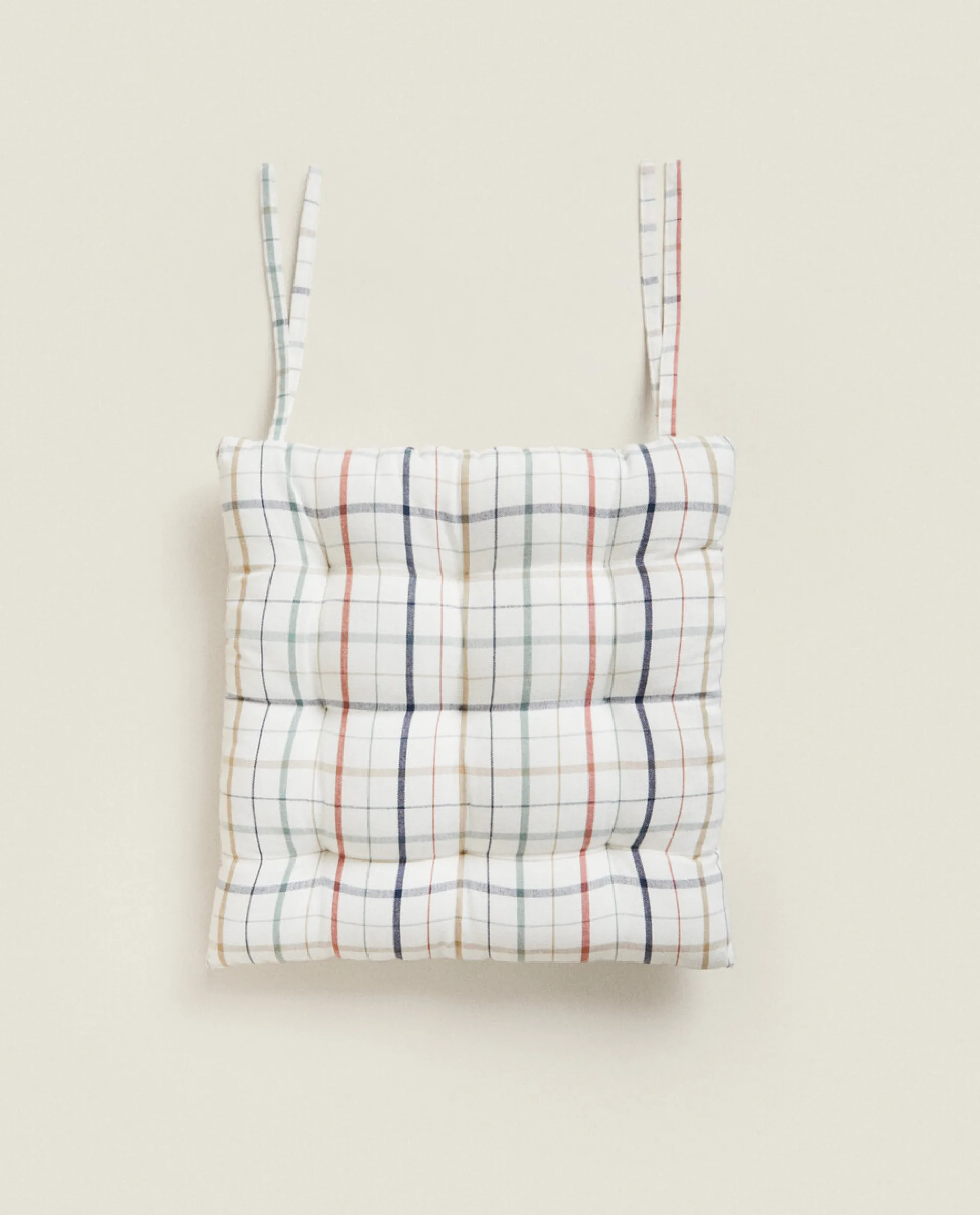 Chairs & Cushions*ZARA Home Dyed Thread Check Cushion Green