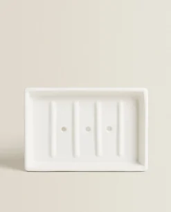 Soap Dishes*ZARA Home Earthenware Soap Dish White