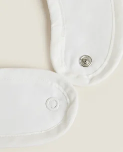 Mealtime*ZARA Home Embroidered Duck Bib White