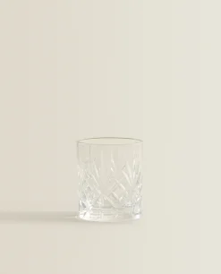 Tumblers*ZARA Home Engraved Crystalline Shot Glass Transparent