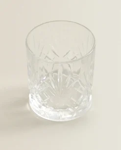 Tumblers*ZARA Home Engraved Crystalline Shot Glass Transparent