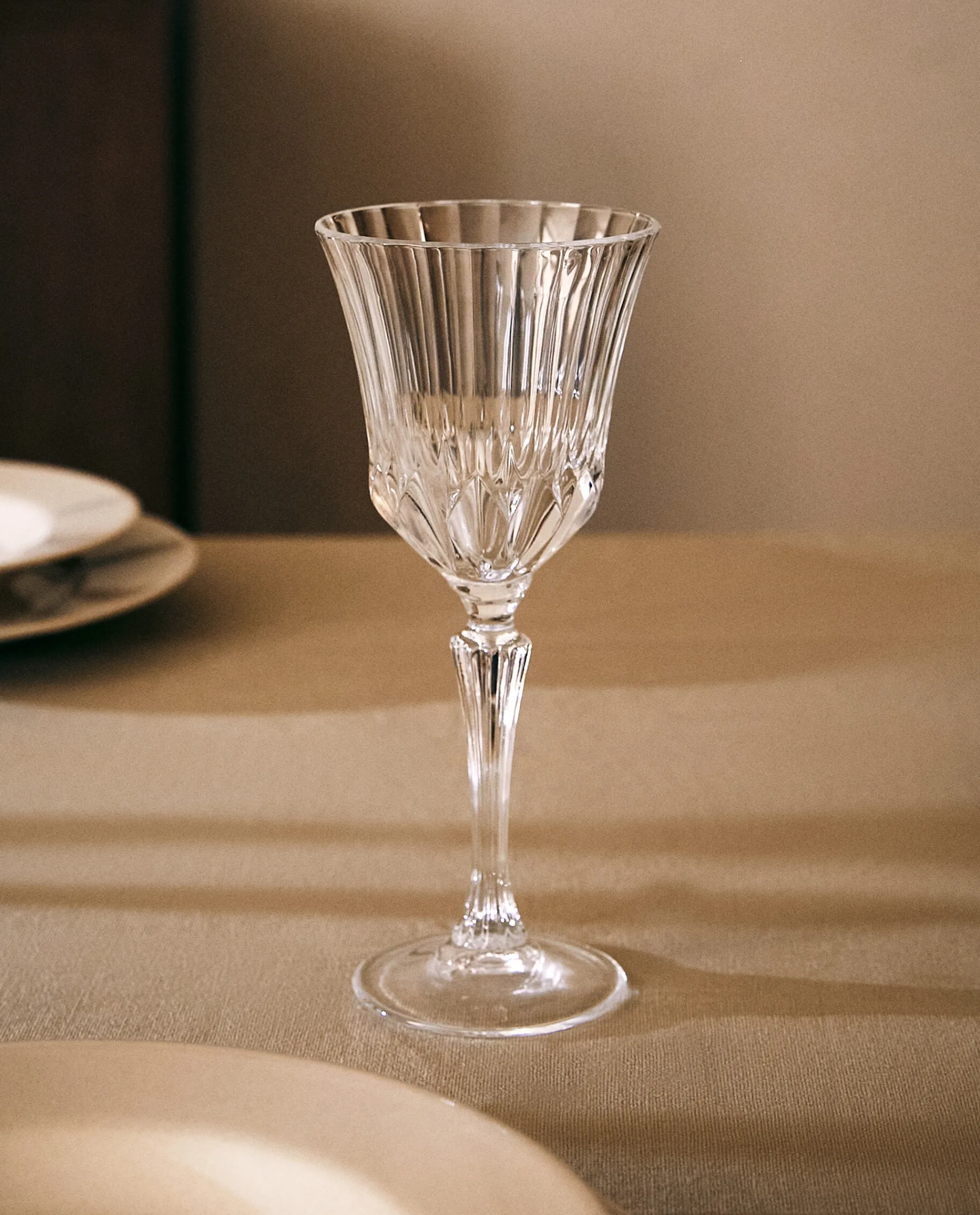 Glasses And Flutes*ZARA Home Engraved Crystalline Water Glass Transparent