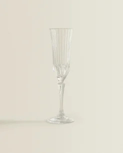 Glasses And Flutes*ZARA Home Engraved Crystalline Wine Glass Transparent
