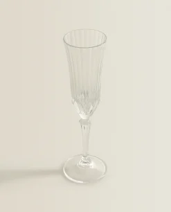 Glasses And Flutes*ZARA Home Engraved Crystalline Wine Glass Transparent