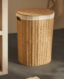 Laundry Care*ZARA Home Fabric-Lined Laundry Hamper Natural Colour