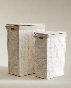 Laundry Care*ZARA Home Fabric-Lined Laundry Hamper White