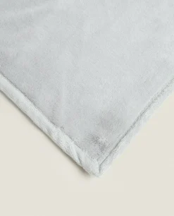 Blankets*ZARA Home Faux Fur Blanket Grey