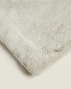 Blankets*ZARA Home Faux Fur Blanket Grey