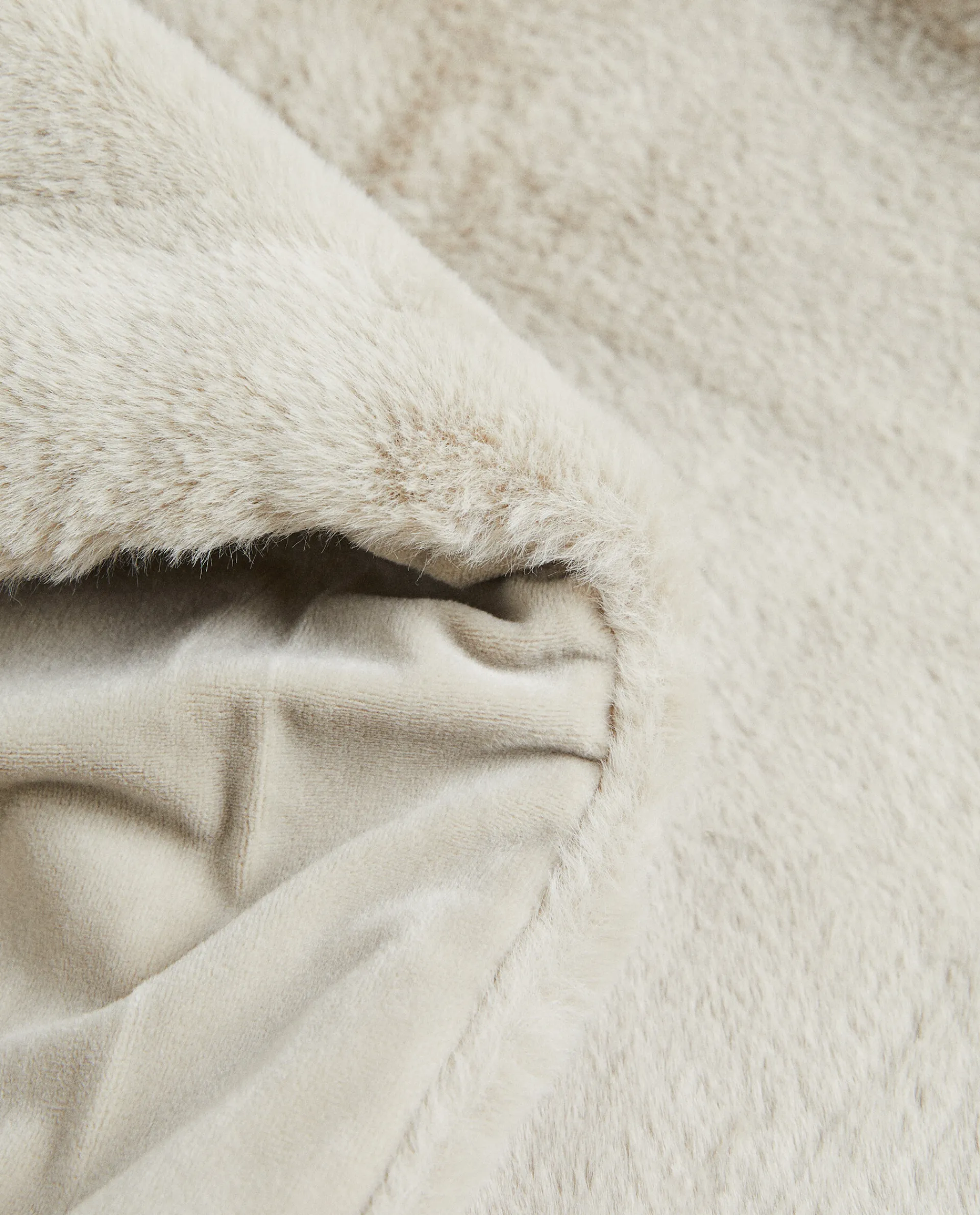 Blankets*ZARA Home Faux Fur Blanket Grey