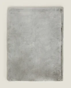 Blankets*ZARA Home Faux Fur Blanket Grey