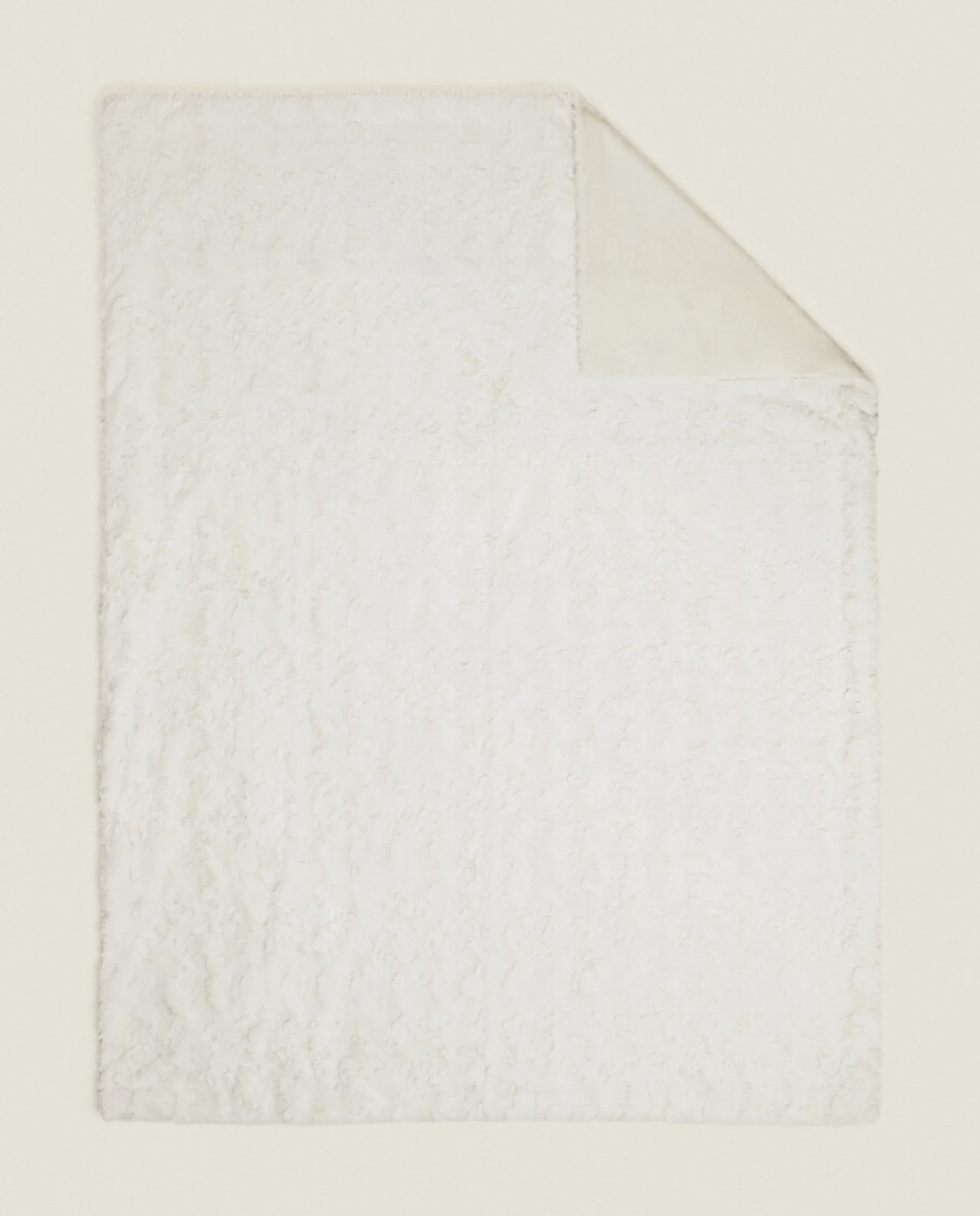 Blankets*ZARA Home Faux Fur Blanket Oyster White