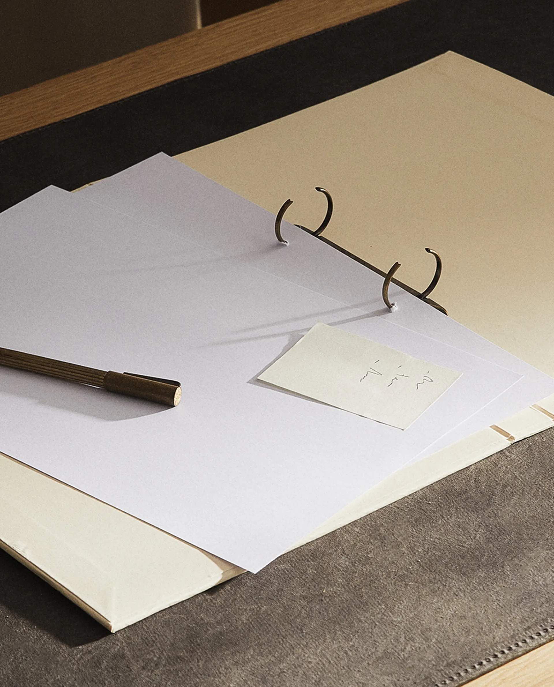 Stationery*ZARA Home Filing Folder Cream