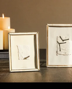 Frames And Canvases*ZARA Home Fine-Edge Mother-Of-Pearl Frame White