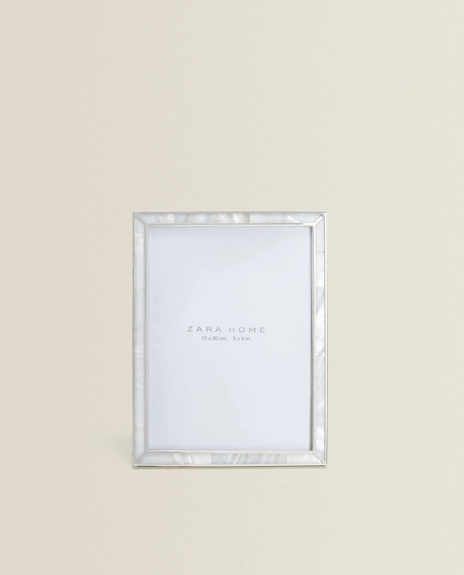 Frames And Canvases*ZARA Home Fine-Edge Mother-Of-Pearl Frame White