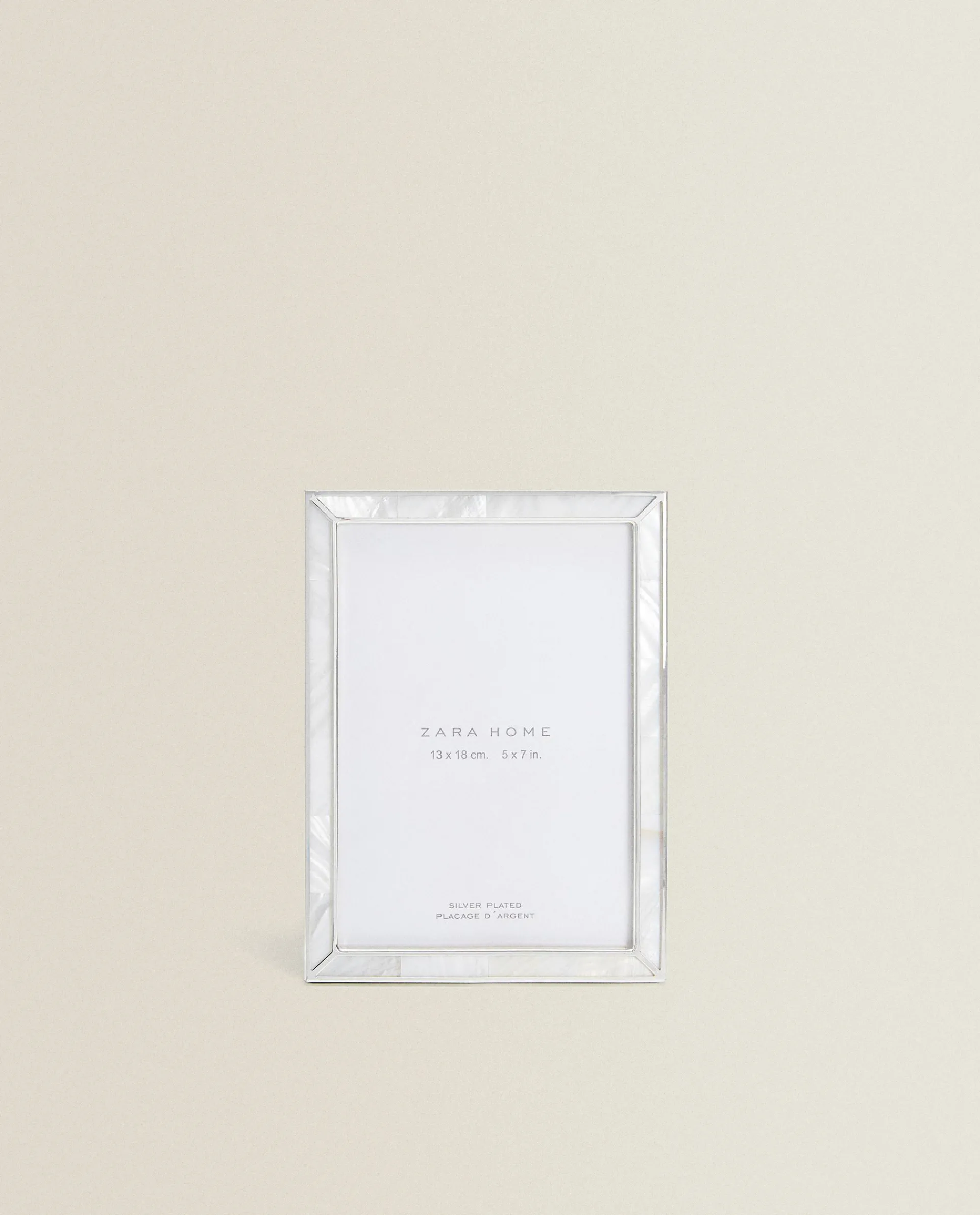 Frames And Canvases*ZARA Home Fine-Edge Mother-Of-Pearl Frame White