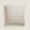 Quilts*ZARA Home Flannel Throw Pillow Cover Sand