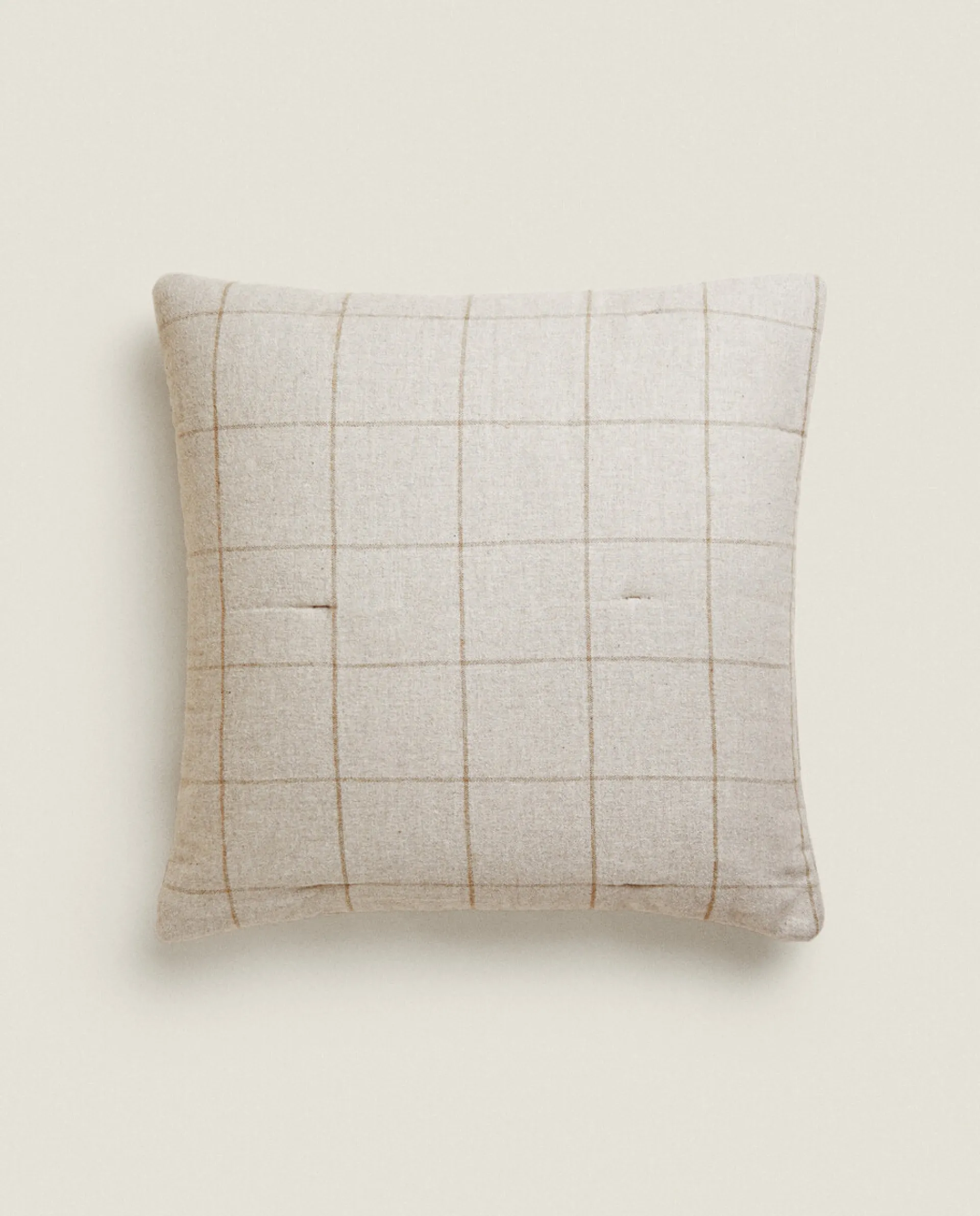 Quilts*ZARA Home Flannel Throw Pillow Cover Sand