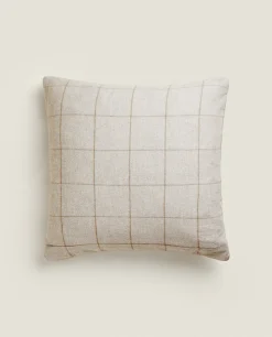Quilts*ZARA Home Flannel Throw Pillow Cover Sand