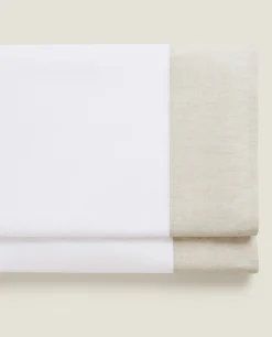 Flat Sheets*ZARA Home Flat Sheet With Border White