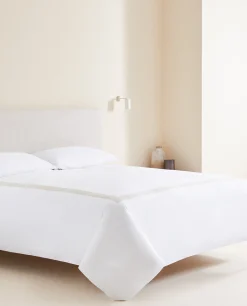 Flat Sheets*ZARA Home Flat Sheet With Border White