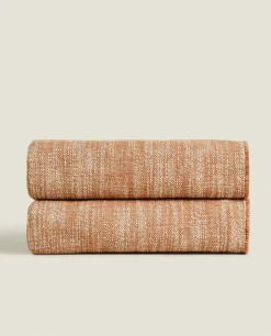 Blankets*ZARA Home Flecked Blanket Russet