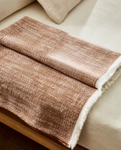 Blankets*ZARA Home Flecked Blanket Russet