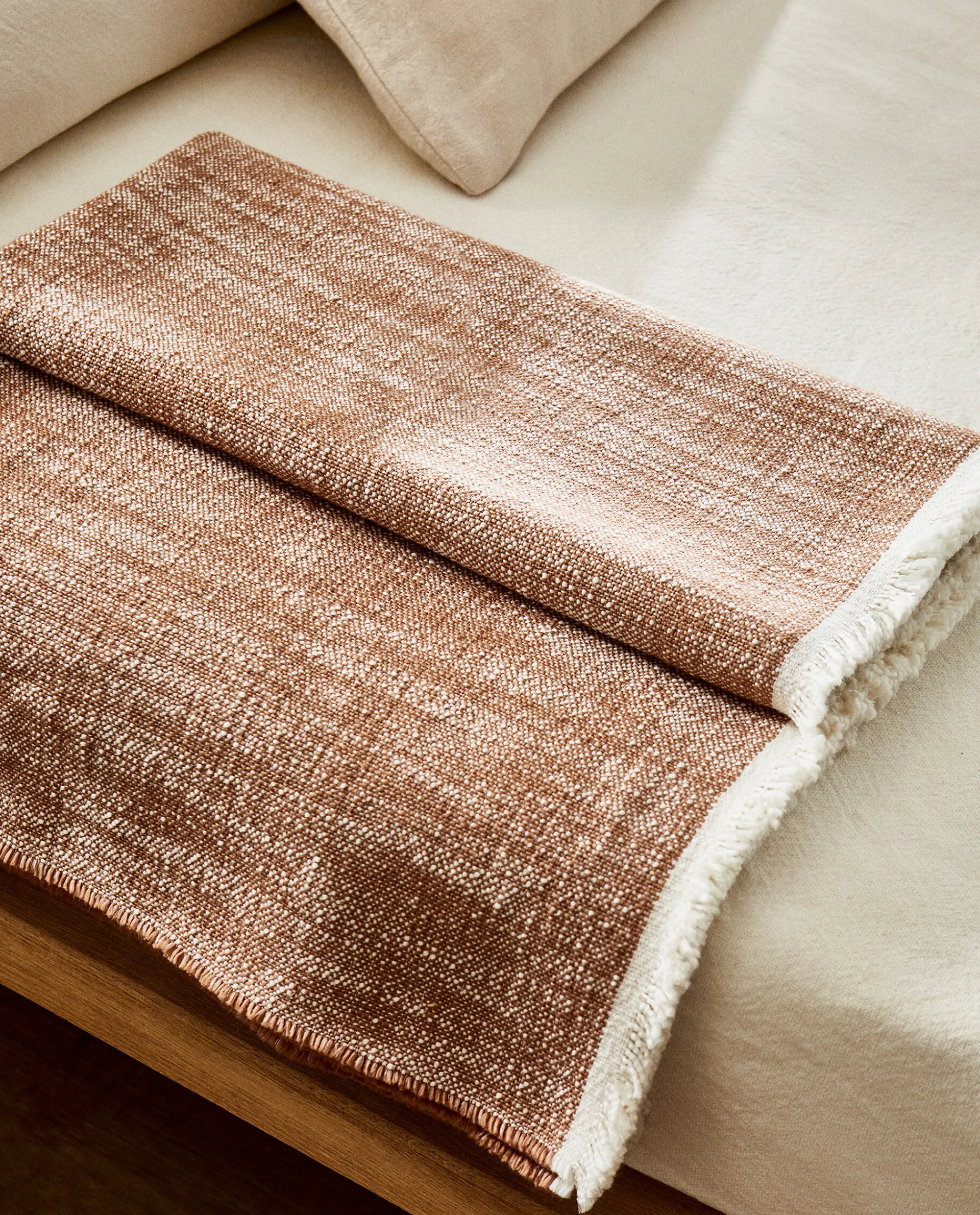 Blankets*ZARA Home Flecked Blanket Russet