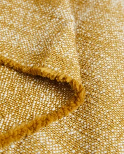 Blankets*ZARA Home Flecked Blanket Mustard Yellow