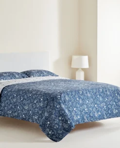 Duvet Covers*ZARA Home Floral Comforter Duvet Cover Blue